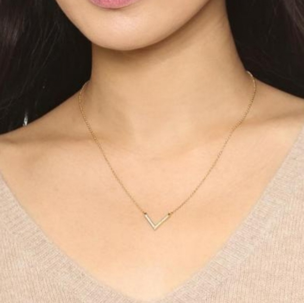 Michael Kors Pave Crystal Arrow Necklace